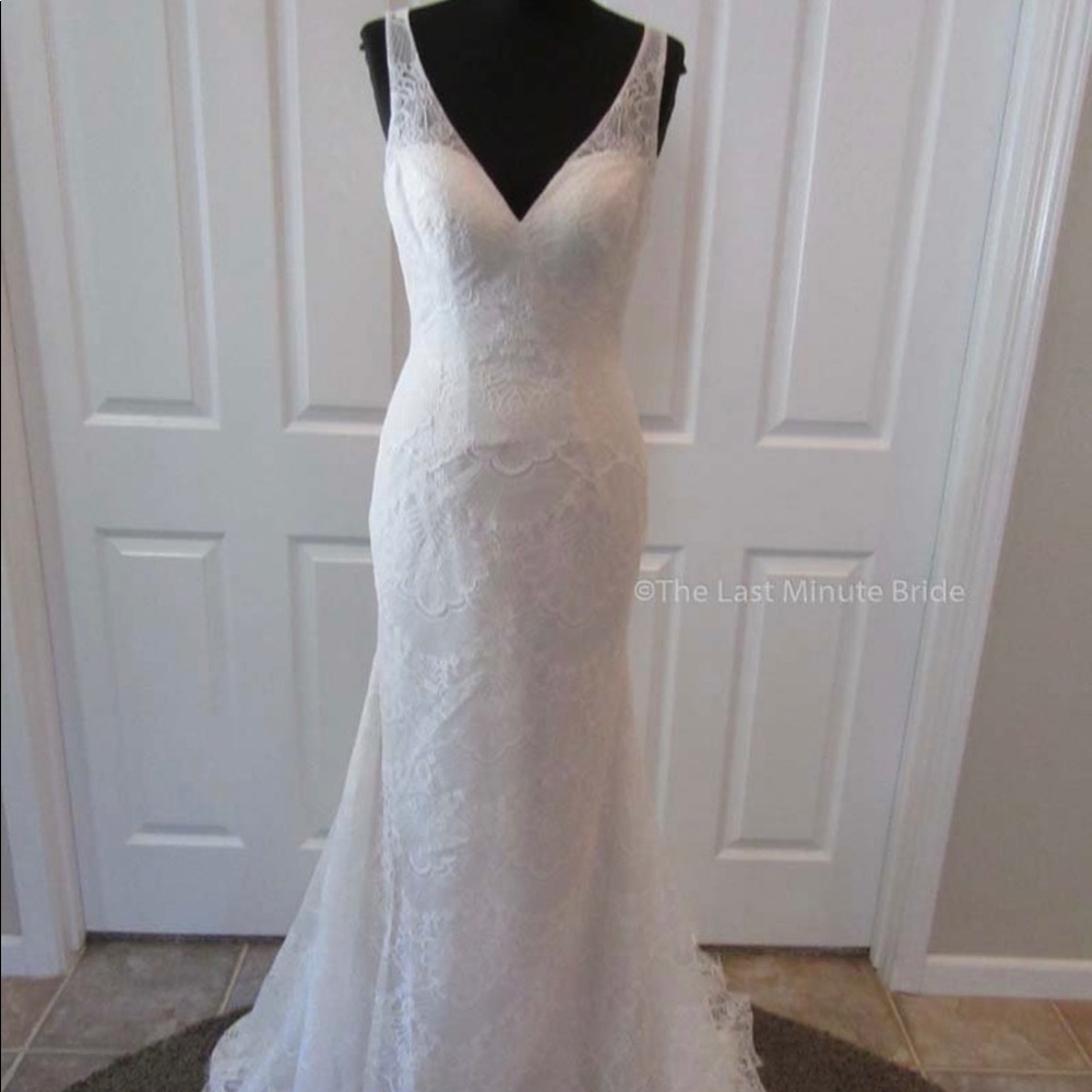 BNWT Justin Alexander boho wedding dress